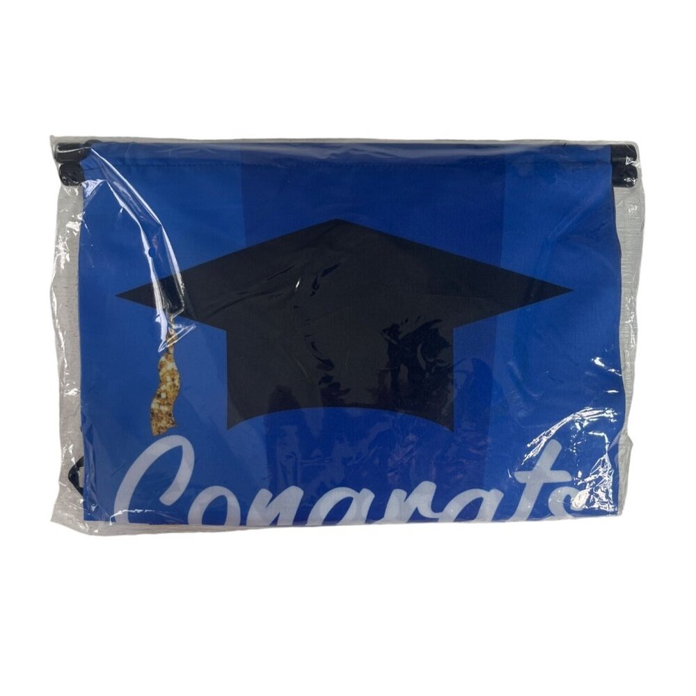 Graduation Banner Cap Design Congrats Text New